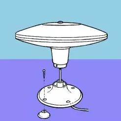 Vision Plus Status 350 Omni-Directional Antenna With VP2 TV Amplifier -Kitchen & Bathroom Equipment Shop 04 2085.3 54081.1633448101