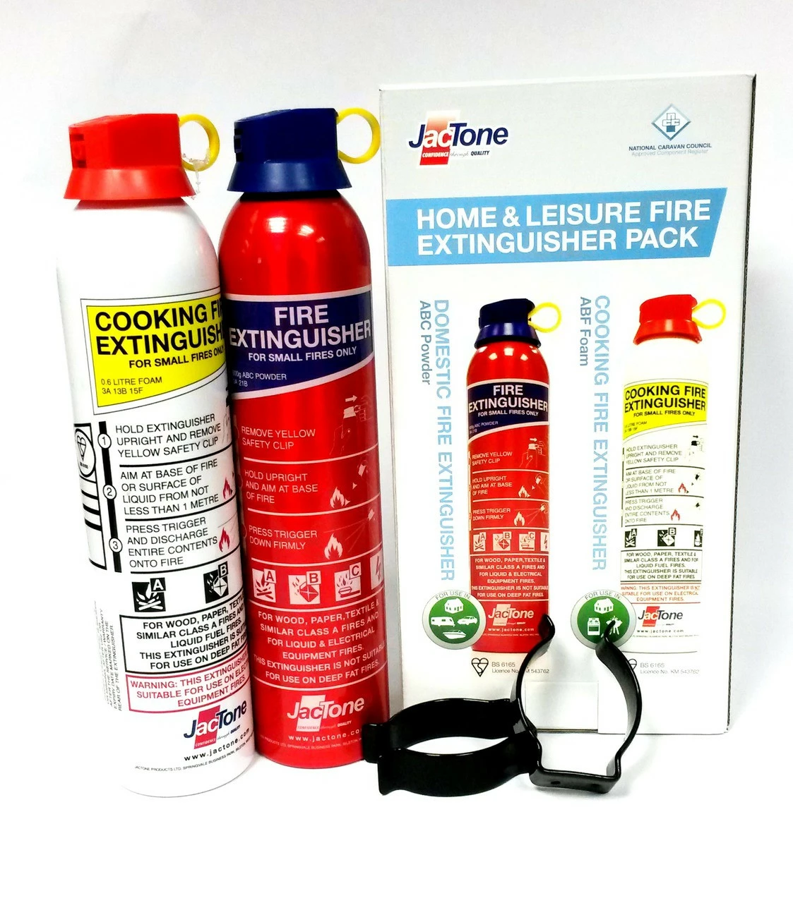 JacTone Home & Leisure Fire Extinguisher ABC + ABF Pack 3 JacTone Home & Leisure Fire Extinguisher ABC + ABF Pack