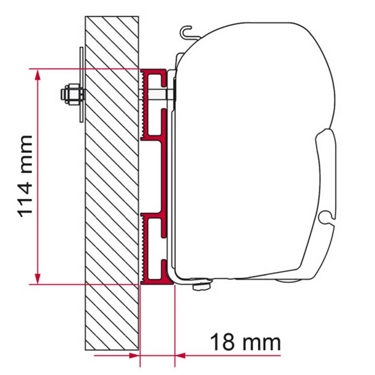 Fiamma Bracket Adaptor Kit D For F45 Awnings 3 Fiamma Bracket Adaptor Kit D For F45 Awnings