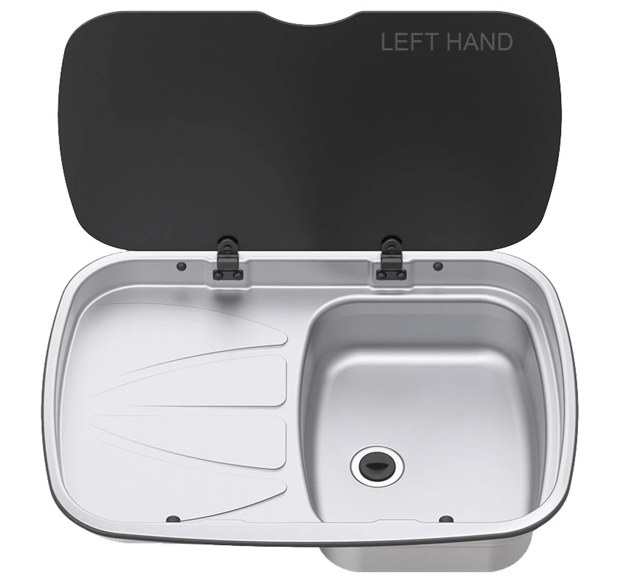 Spinflo Argent Caravan Sink & Drainer With Seal & Siphon 4 Spinflo Argent Caravan Sink & Drainer With Seal & Siphon - Image 2