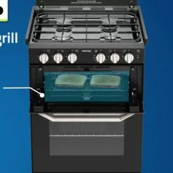 Thetford K1520 Lightweight Oven And Hob Cooker With Dual Fuel Option -Kitchen & Bathroom Equipment Shop Frame 01973 02206.1548358477