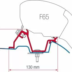 Fiamma F65/F80 VW Crafter Mercedes Sprinter High Roof Awning Bracket Kit