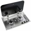 Navy Load Built In Stainless Steel Double Burner Hob With Glass Lid NL.21002 -Kitchen & Bathroom Equipment Shop NL.21002 50030.1676738243