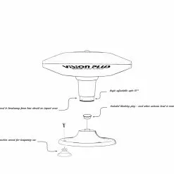 Vision Plus Status 350 Omni-Directional Antenna With VP2 TV Amplifier -Kitchen & Bathroom Equipment Shop Status 350.355 scaled 18833.1633448149