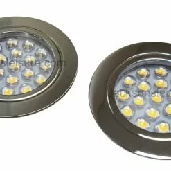 JLS 12v Touch Sensitive Caravan Motorhome Campervan Recessed Downlight -Kitchen & Bathroom Equipment Shop Touch LED Light CR ST Mix JLS 51622.1482335137
