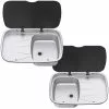 Spinflo Argent Caravan Sink & Drainer With Seal & Siphon -Kitchen & Bathroom Equipment Shop argent sink drainer 06219.1496998294