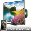 Avtex M249DRS PRO 12v LED TV With Freeview HD SAT HD DVD REC For Caravans Motorhomes -Kitchen & Bathroom Equipment Shop avtex 249drs 84687.1660207575