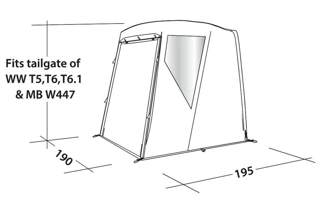 Easy Camp Crowford Campervan Tailgate Tent 7 Easy Camp Crowford Campervan Tailgate Tent - Image 5