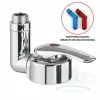 Reich Twist Shower Mixer Tap - Chrome W/ Smooth Fit Connectors -Kitchen & Bathroom Equipment Shop f243 79793.1664287411