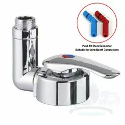 Reich Twist Shower Mixer Tap - Chrome W/ Smooth Fit Connectors