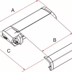 Fiamma F40 VAN Compact Campervan Awning -Kitchen & Bathroom Equipment Shop fiamma f40 van awning specification 13529.1621348453