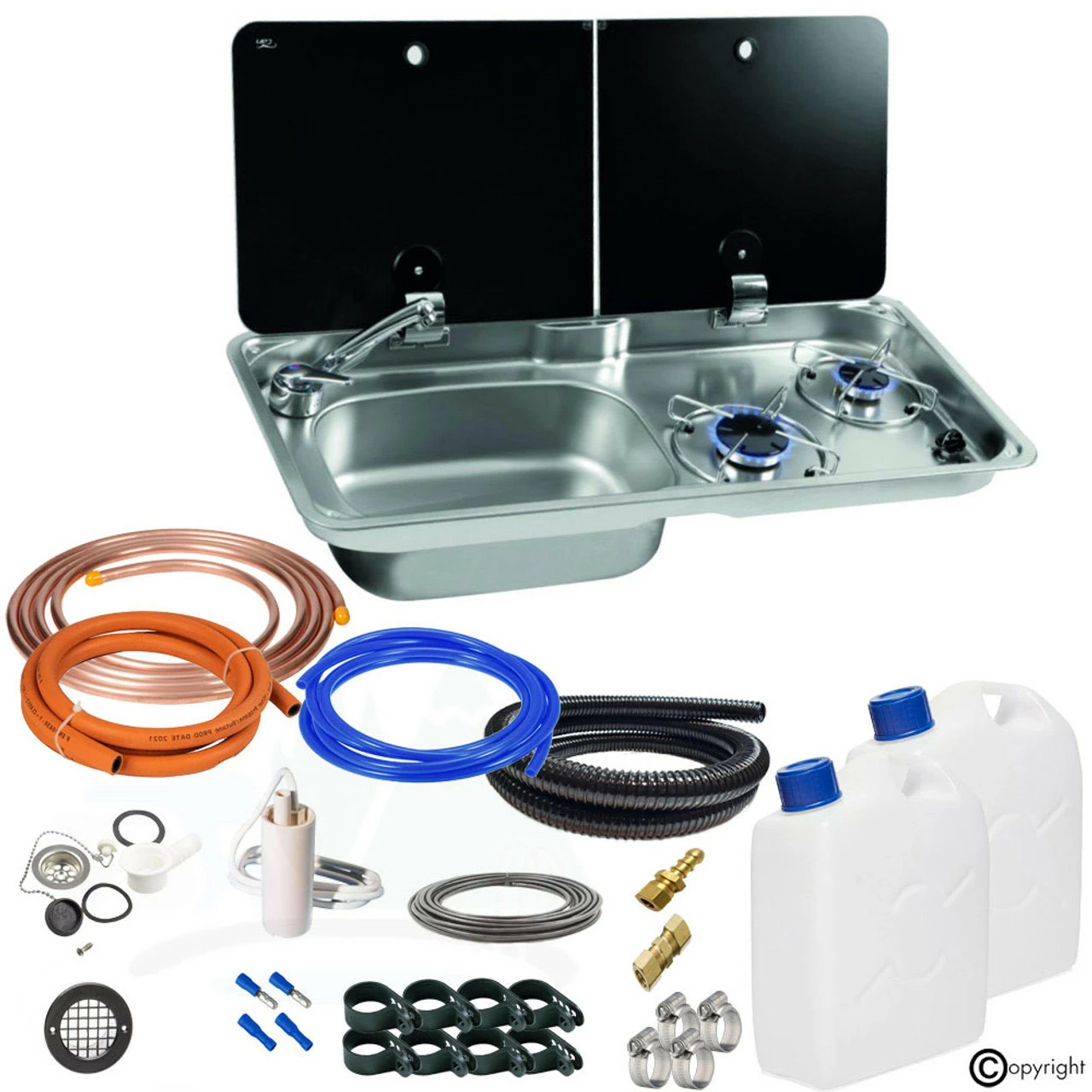 CAN FL1765 FL1766 Hob And Sink Camper Van Conversion Kit 4 CAN FL1765 FL1766 Hob And Sink Camper Van Conversion Kit - Image 2
