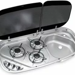 Dometic-Cramer HSG 3436 (Cramer Kombi) 3 Burner Caravan Combination Hob & Sink