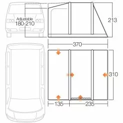 Vango Kela IV AirBeam Campervan AirBeam Awning 15 Vango Kela IV AirBeam Campervan AirBeam Awning -Kitchen & Bathroom Equipment Shop kela iv low Specs 89131.1525104078