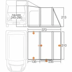 Vango Kela IV AirBeam Campervan AirBeam Awning 14 Vango Kela IV AirBeam Campervan AirBeam Awning -Kitchen & Bathroom Equipment Shop kela iv tall specs 61793.1525104085