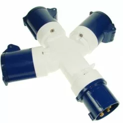 Maypole 3-Way 230v Caravan Site 16 Amp Hook Up Splitter