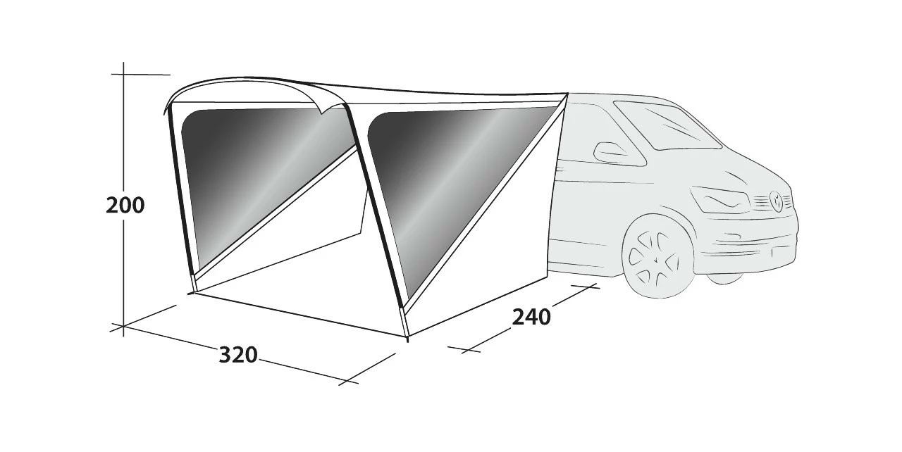 Outwell Campervan Touring Mini Shelter Awning 7 Outwell Campervan Touring Mini Shelter Awning - Image 5
