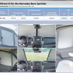 Remis Campervan Window Cab Blinds For Sprinter & Crafter -Kitchen & Bathroom Equipment Shop remis blinds sprinter 53464.1620143475