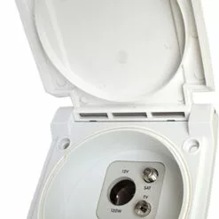 Bullfinch Satellite, TV & 12v Outlet Point - White