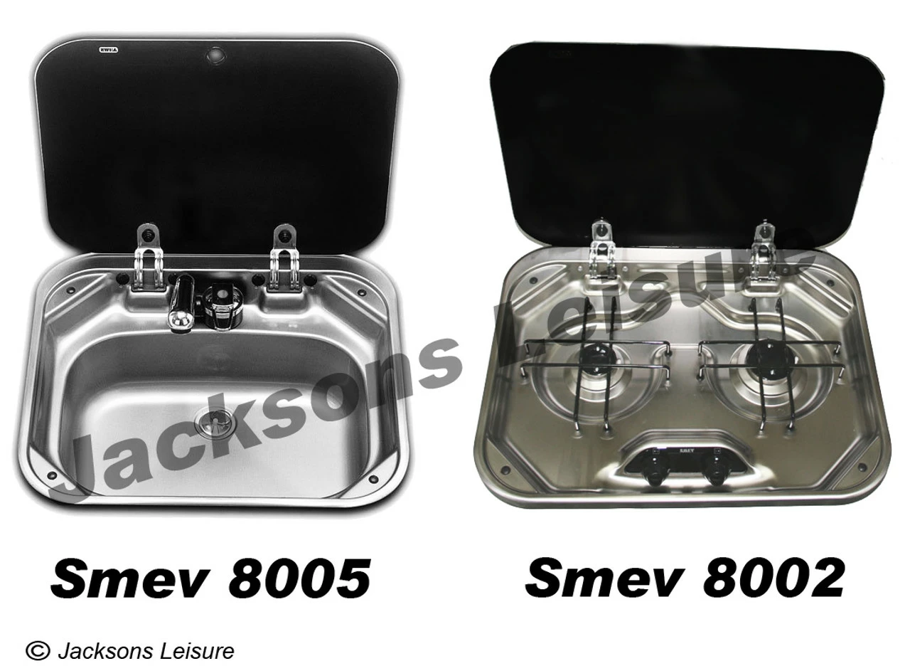 Dometic-Smev 8005 Sink & Smev 8002 2 Burner Hob Combo 3 Dometic-Smev 8005 Sink & Smev 8002 2 Burner Hob Combo