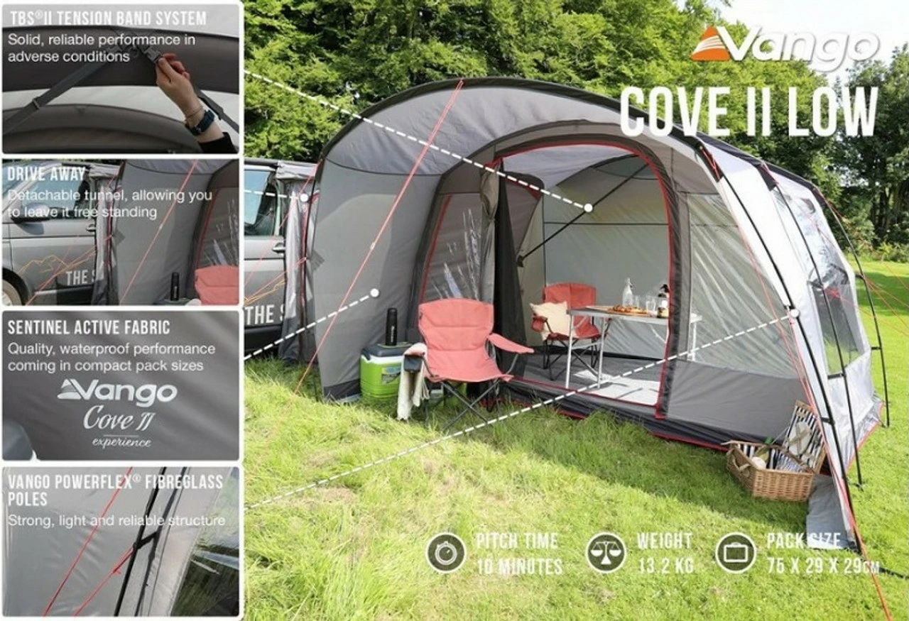 Vango Cove II Poled Drive Away Campervan Awning - Low 7 Vango Cove II Poled Drive Away Campervan Awning - Low - Image 5