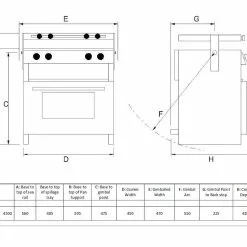 JLS Voyager 4500 Oven, Grill And Hob For Caravans Motorhome Campervans And Marine -Kitchen & Bathroom Equipment Shop voyager2 45061.1586015085